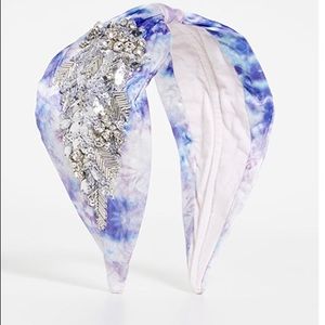 NAMJOSH Lavender Tie Dye Crystal Headband